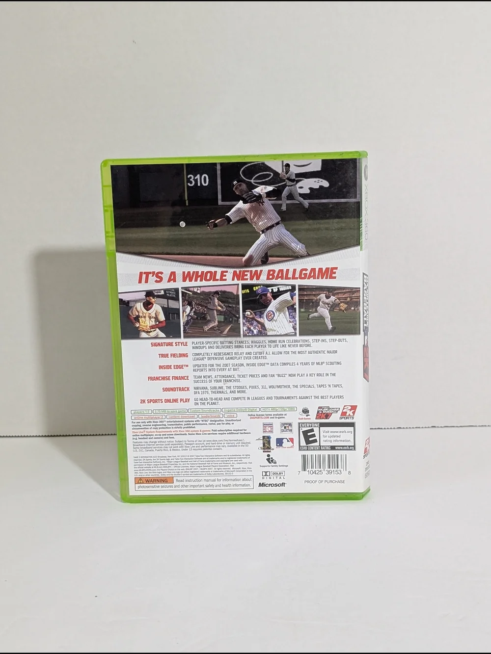 Xbox 360 _ Major League Baseball 2K7 _ Manual